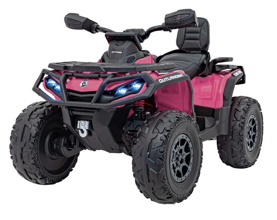 Quad Can Am Outlander ATV bērnu elektro kvadracikls (rozā, 2WD un 4WD)