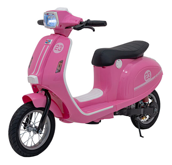Scooter Retro bērnu elektro motocikls (rozā)