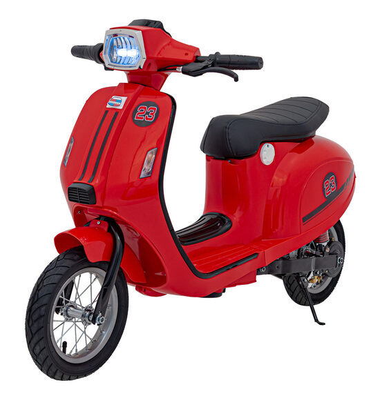 Scooter Retro bērnu elektro motocikls (sarkans)