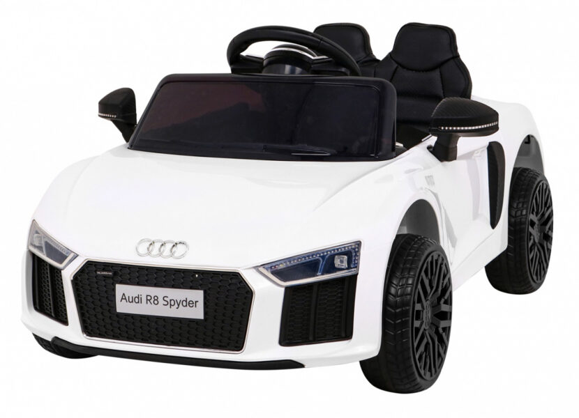 Audi R8 bērnu elektro auto (balts, 2WD)