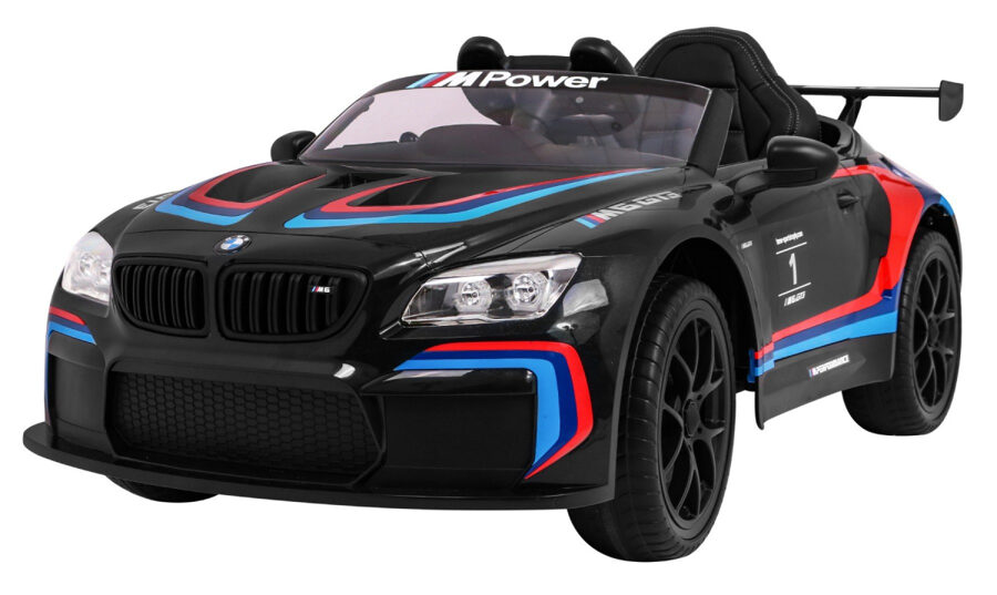 BMW M6 GT3 bērnu elektro auto (melns, 2WD)