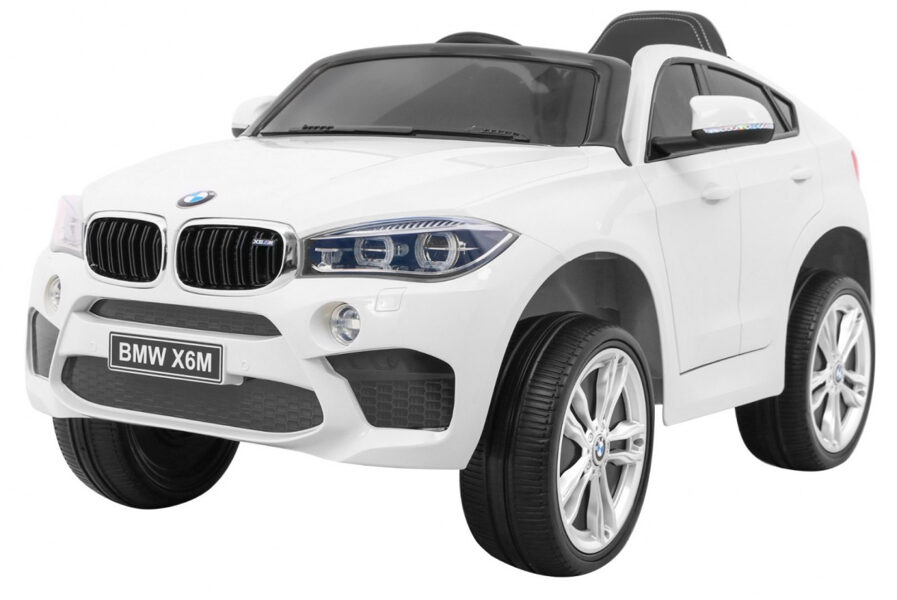 BMW X6M bērnu elektro auto (balts, 2WD)