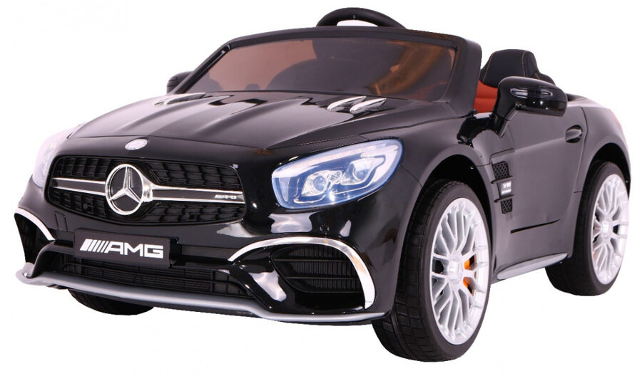 Mercedes AMG SL65 bērnu elektro auto (melns, 2WD)