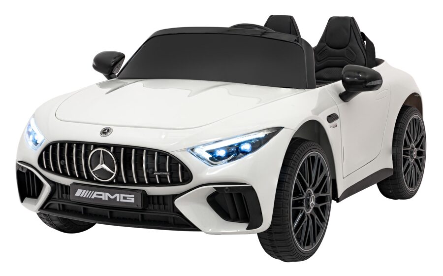 Mercedes Benz AMG SL63 bērnu elektro auto (balts, 4WD)